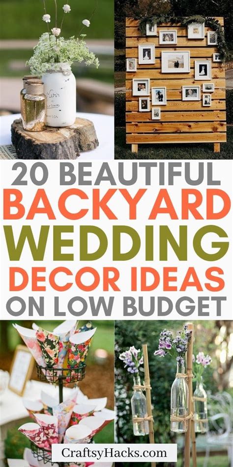 Creative Backyard Wedding Ideas On A Budget Small Backyard Wedding Diy Outdoor Weddings