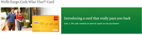 Offers for the wells fargo cash wise visa® card and wells fargo visa signature® card are not available through this site. Wells Fargo Cash Wise Visa Credit Card Full Review - 1.5% Cash Back & Free Cell Protection ...