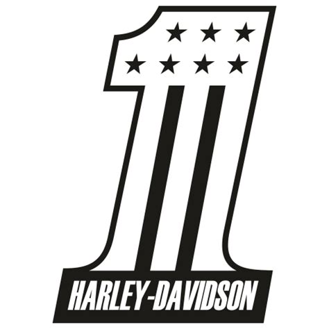 Harley Davidson No 1 Black Svg Harley Davidson Svg Harley Davidson