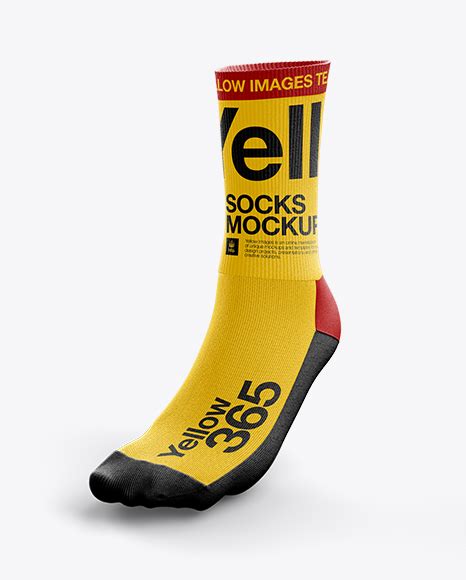 socks mockup  apparel mockups  yellow images object mockups