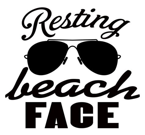 Free Resting Beach Face Svg Cutting File The Crafty Crafter Club