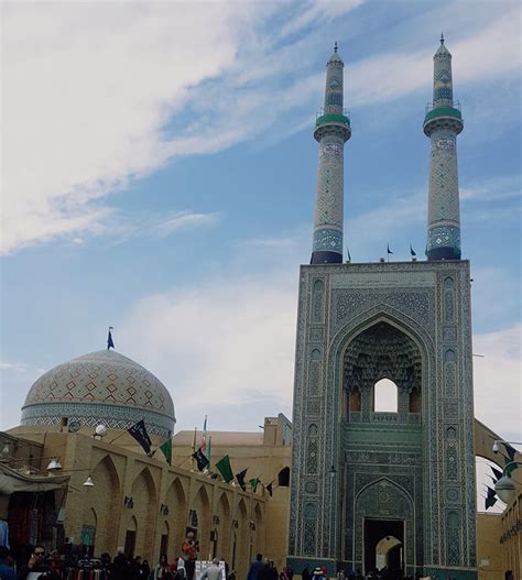 مسجد یزد ساخت مسجد جامع یزد با سبک های متنوع معماری 100 سال به طول