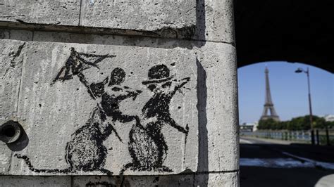 Carte Où Admirer Les Huit œuvres Du Street Artist Banksy à Paris