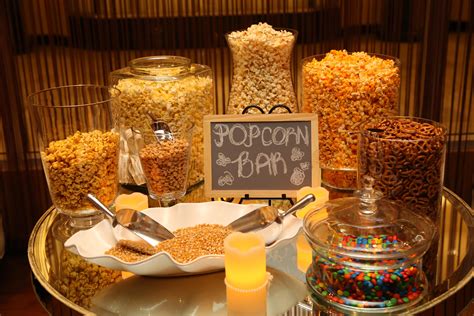 Popcorn Favor Bar At Reception