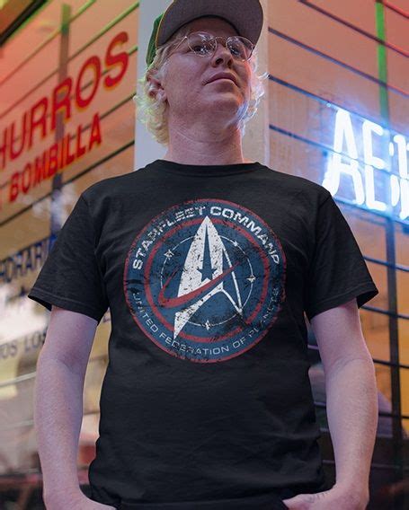 Star Trek Discovery Abzeichen Sternenflotte Männer T Shirt