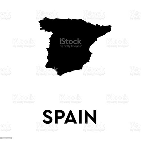 Vetores De Mapa Da Espanha Na Ilustração Do Vetor De Fundo Branco E Mais Imagens De Abstrato