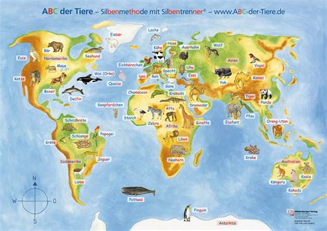Maybe you would like to learn more about one of these? Weltkarte Poster Mit Tieren | creactie