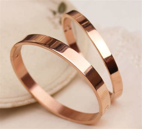 Rose Gold Stackable Bangles And Bracelets Intimate Weddings