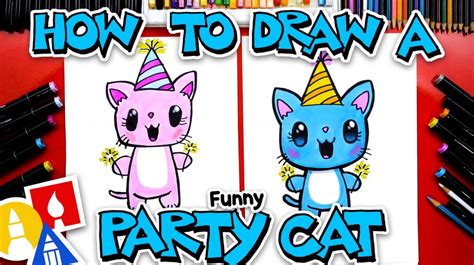 Cute Cat Drawing For Kids