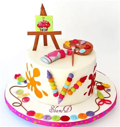 Artist Themed Cakes Art Themed Cake Artist Cake Birthday Cake Cake
