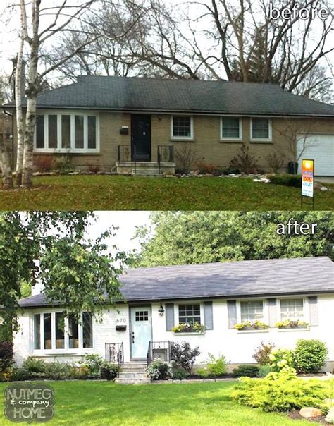 I want to paint my (100% brick) house. 8 Small Homes Get Huge Facelifts - OMG Lifestyle Blog | House paint exterior, Home exterior ...