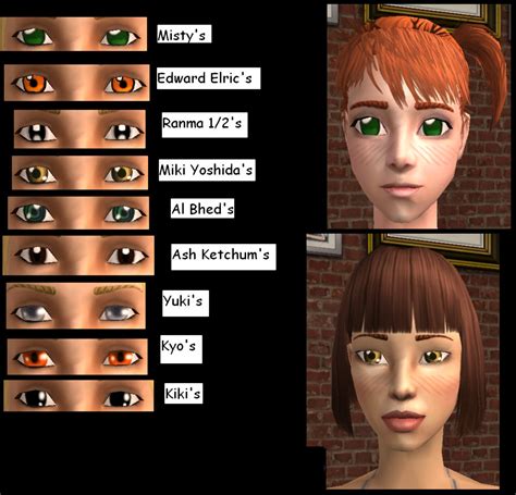 Sims 4 Male Eyes Anime