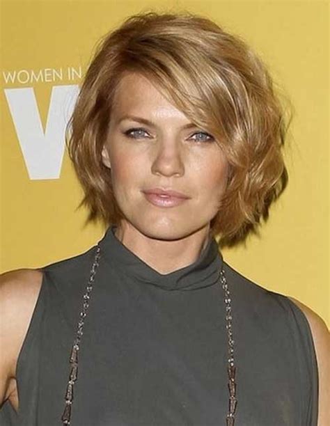 Short Wavy Hairstyles For Round Faces Short Hairstyles