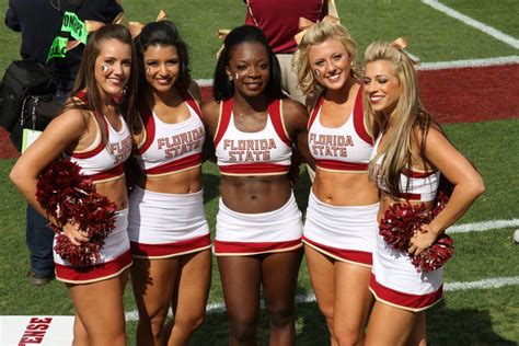 Nfl And College Cheerleaders Photos Florida State Cheerleaders Ready For Clemson