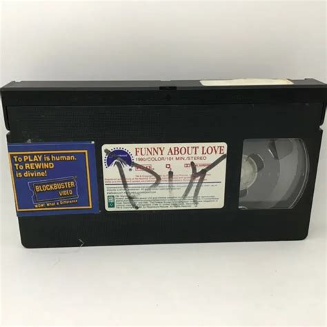 Funny About Love 1990 Vhs Video Tape Gene Wilder Blockbuster Sticker