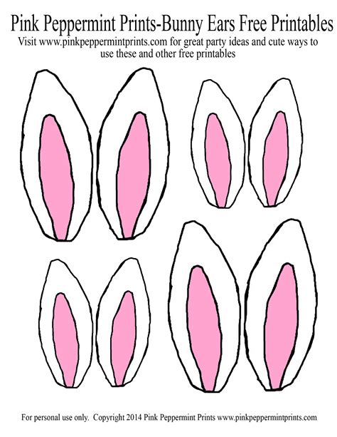 Choose from 180+ bunny ears graphic resources and download in the form of png, eps, ai or psd. Bunny ears | Easter egg hunt party, Easter printables free, Easter bunny ears template