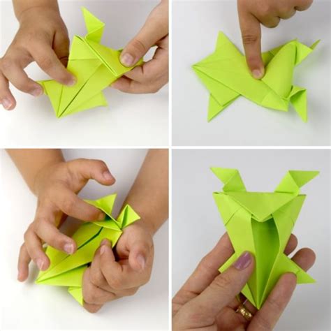Origami Jumping Frog Craft And Kinetic Energy Stem Activity Kids