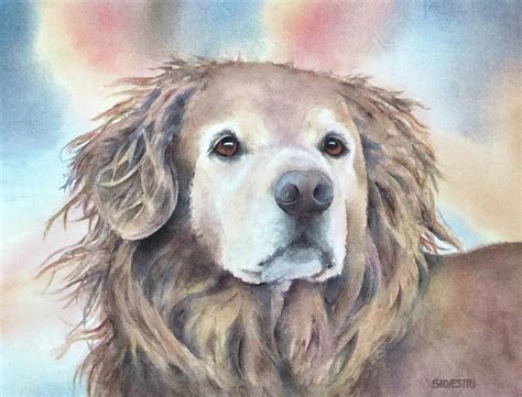 Golden Retriever Dog Painting By Teresa Silvestri Fine Art America