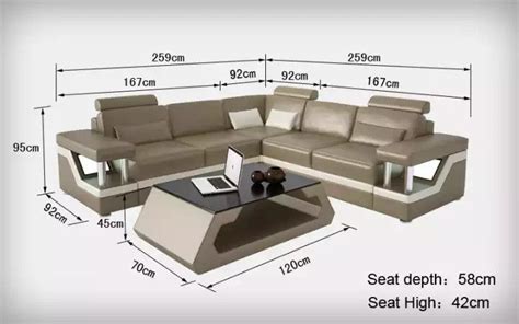 Standard Sofa Size In Meters Baci Living Room