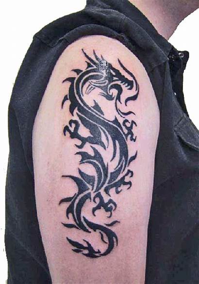 Tribal Dragon Tattoo Tattoos Designs Sleeve Arm