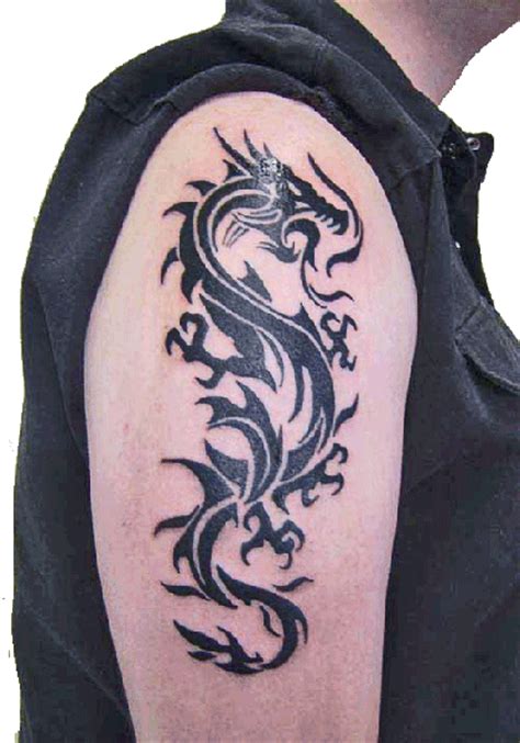The World's Most Entertaining Site: Tribal Dragon Tattoo Designs