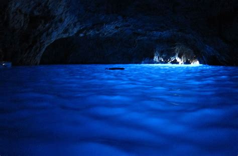 Blue Grotto Italy The Eerie Blue Light Comes From Another Underwater
