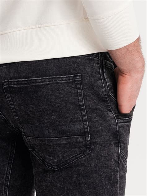 Mens Jeans Joggers P551 Black Modone Wholesale Clothing For Men