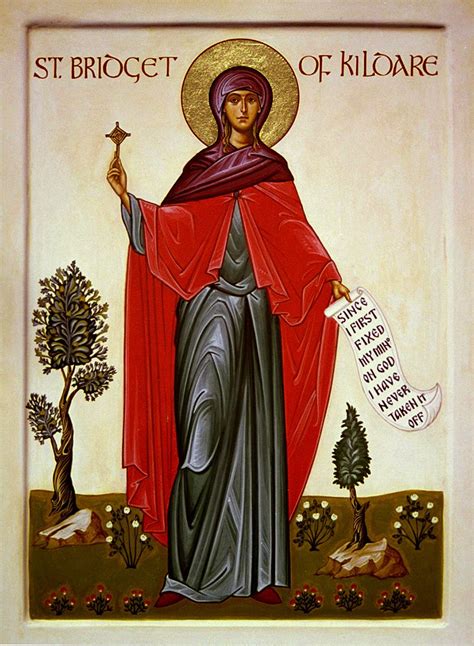 St Bridget Of Kildare Aidan Hart Sacred Icons