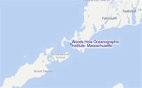 Woods Hole Oceanographic Institute Massachusetts Tide Station Location