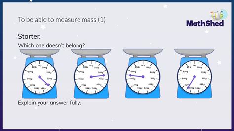Mathshed Lesson 1 To Be Able To Measure Mass 1