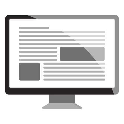 Computer monitor icon - Transparent PNG & SVG vector file gambar png