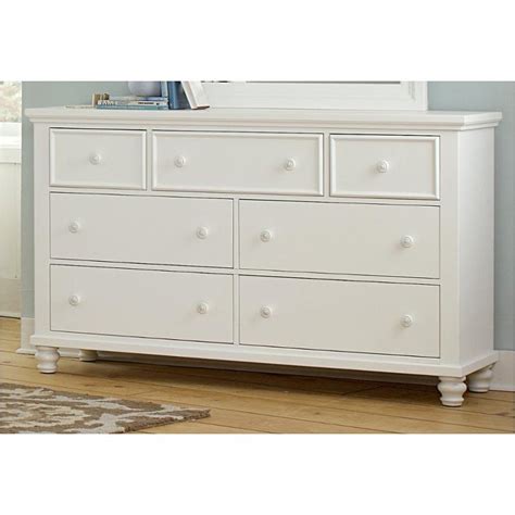 Shop our best selection of white dressers & chests of drawers to reflect your style and inspire your home. 624-002 Vaughan Bassett Furniture Triple Dresser - White