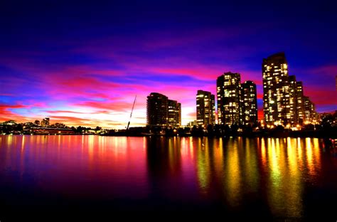 Skyline Miami Sunset City Scapes Hd Wallpaper Wallpaper Gallery