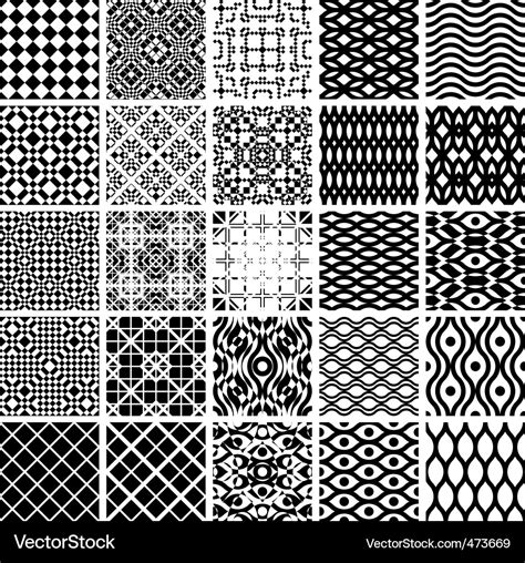 Geometric Seamless Patterns Royalty Free Vector Image