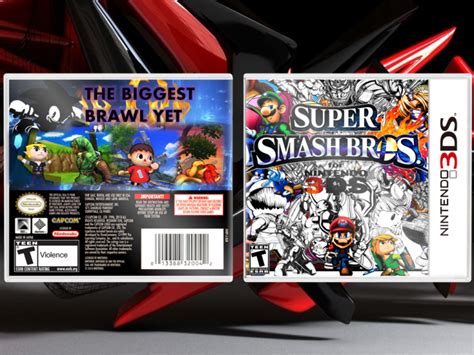 Super Smash Bros For Nintendo 3ds Nintendo 3ds Box Art Cover By Rolyat