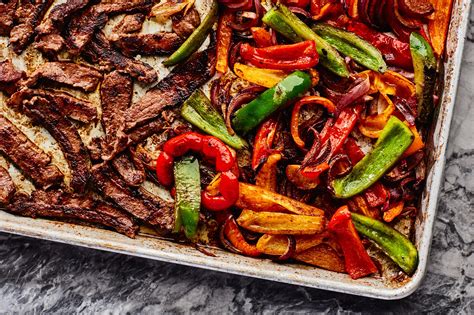 Put Your Broiler To Work For Sizzling Steak Fajitas That Cook On One Sheet Pan In Just 10