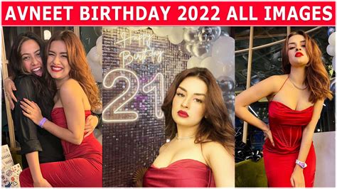 Avneet Kaur Birthday 2022 All Images Avneet Kaur 21st Birthday Party Images Telly Flight