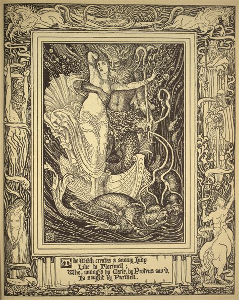 From Spensers Faerie Queene Vol 2 ~ Walter Crane 1845 1915