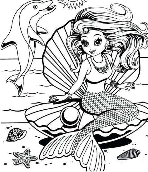 Mermaid Dog Coloring Page 289 Svg Png Eps Dxf In Zip File