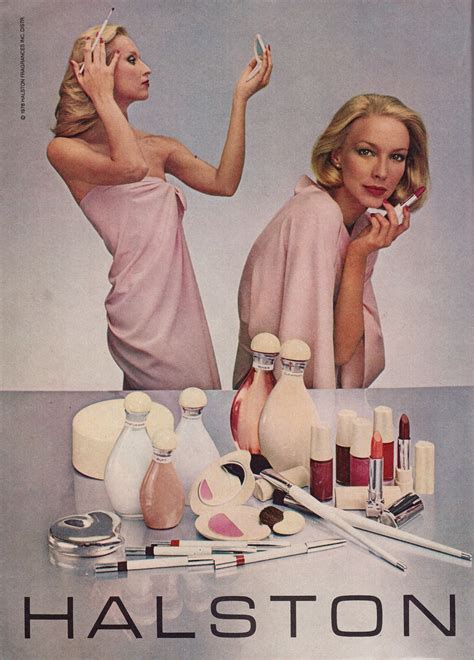 Halston Cosmetics 1978 Halston Vintage Vintage Makeup Ads Halston