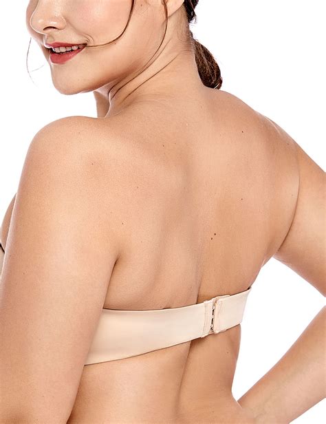 Womens Minimizer Strapless Bra Seamless Underwire Bandeau For Large