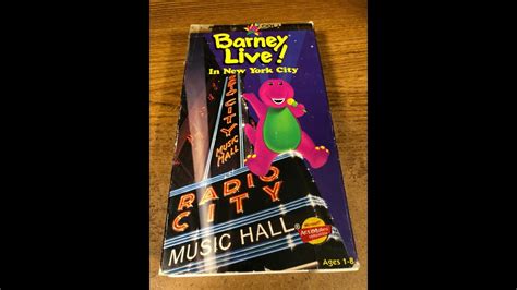 Barney Live In New York City Full 1994 Barney Home Video Vhs Youtube