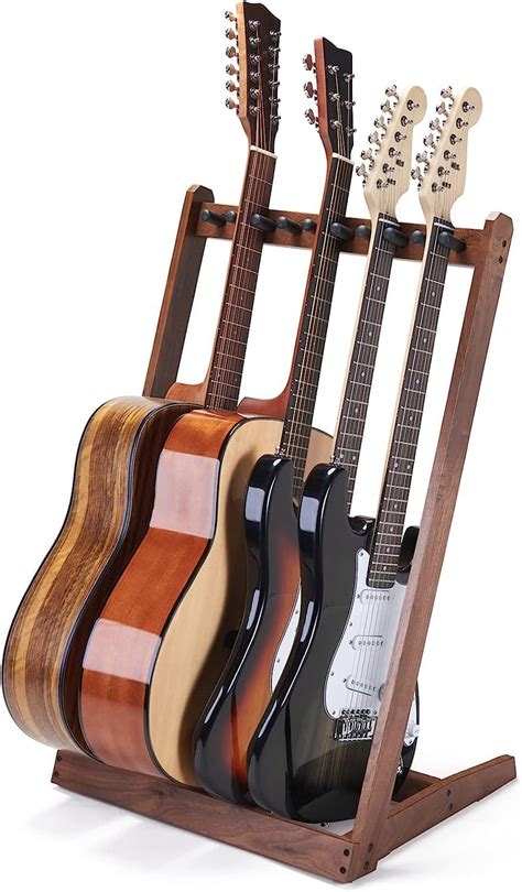 KingPoint Multi Gitarren Bodenständer Holz Gitarrenständer Multi Kopf