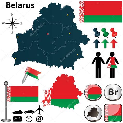 Map Of Belarus Stock Vector Sateda 26127745