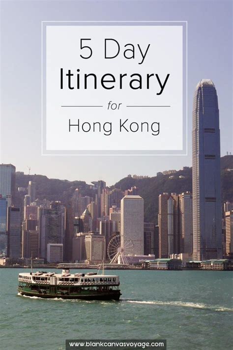 5 Day Itinerary For Hong Kong Hong Kong Travel Guide Hong Kong