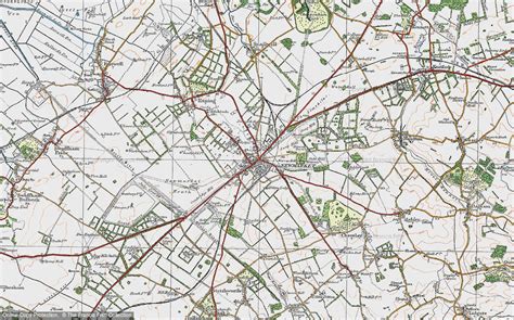 Historic Ordnance Survey Map Of Newmarket 1920