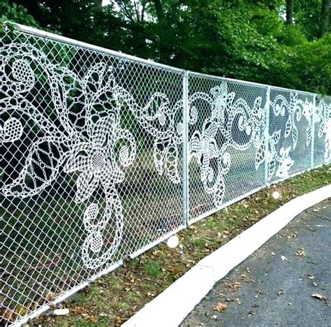 Chain Link Fence Ideas Privacy Casual Screen Reviews Decorative