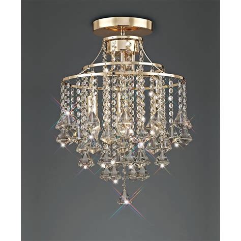 Same day delivery 7 days a week £3.95, or fast store collection. Diyas IL32770 Inina Ceiling 4 Light E14 French Gold/Crystal