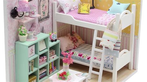 Encourage your child's imagination with play pretend using these diy dollhouse ideas. 3d Diy Dollhouse Wooden Miniature Furniture Kit Mini House ...