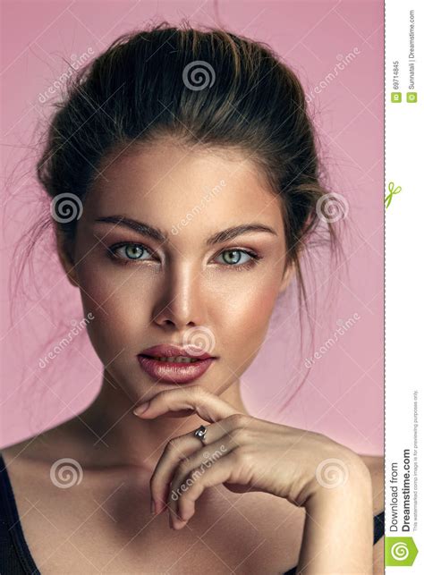 Natural Beauty Spa Woman Portrait Stock Image Image Of